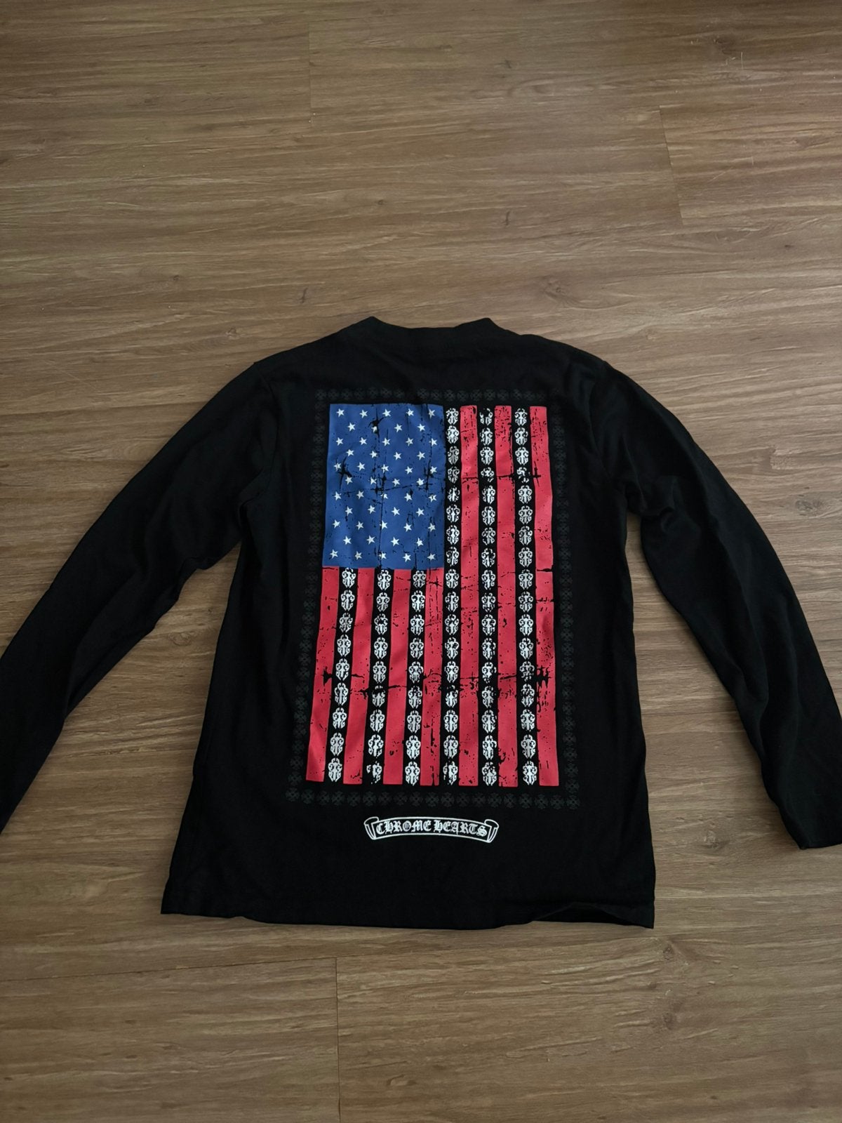 Chrome hearts longsleeve S, Verzenden, Zo goed als nieuw, Maat 46 (S) of kleiner, Zwart