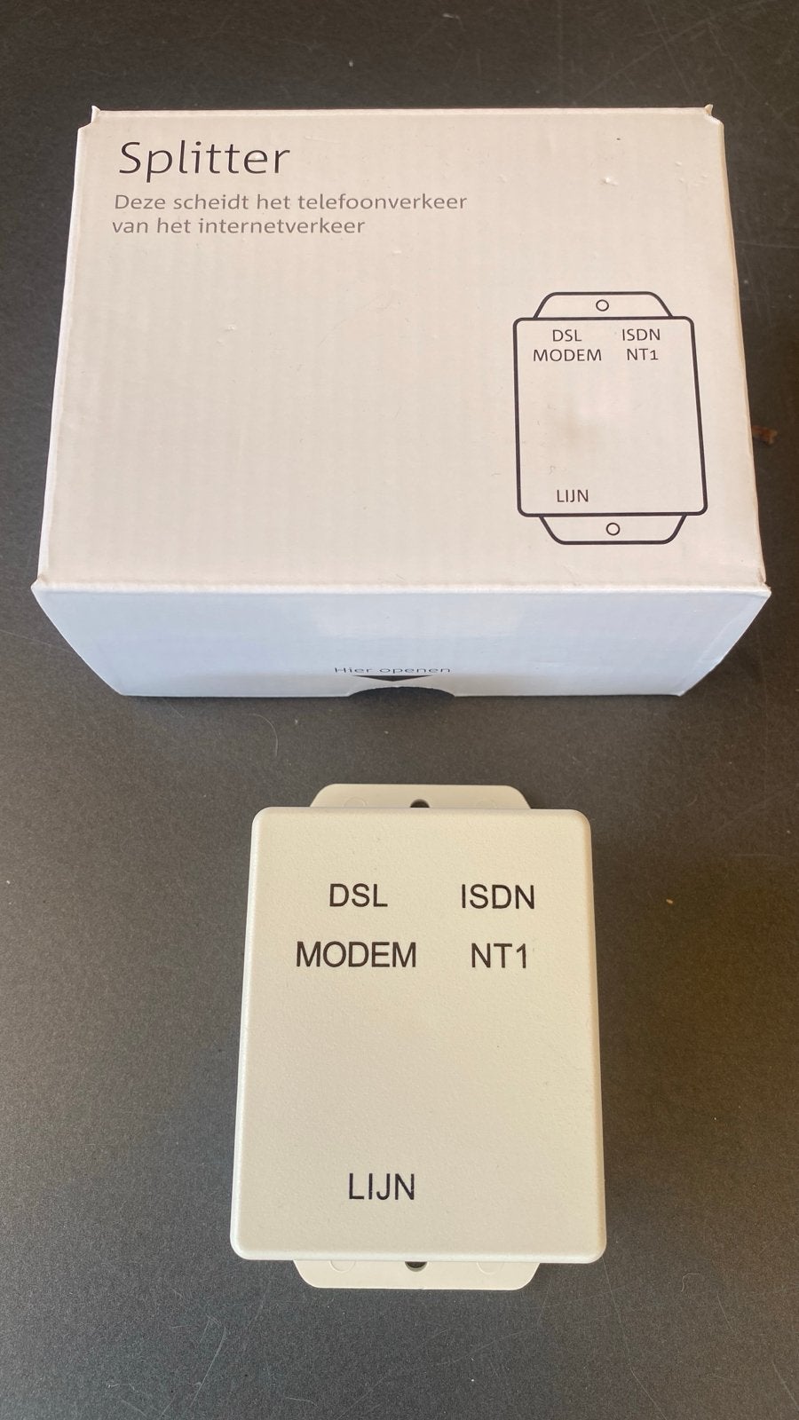 Splitter voor DSL/ISDN - Scheidt telefoon- en internetverkee, Ophalen, Nieuw