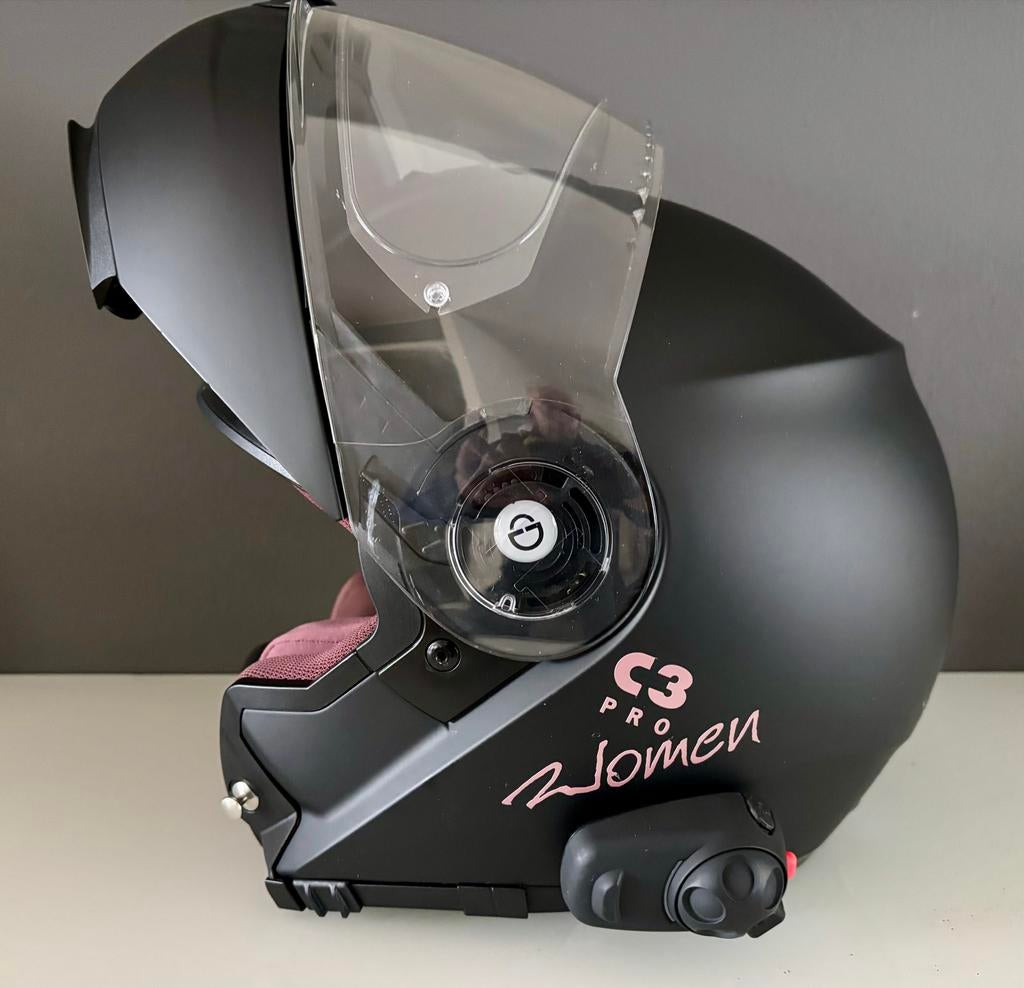 Schuberth C3 Pro Women Systeemhelm - Mat Zwart, Overige merken, XS, Systeemhelm, Ophalen of Verzenden