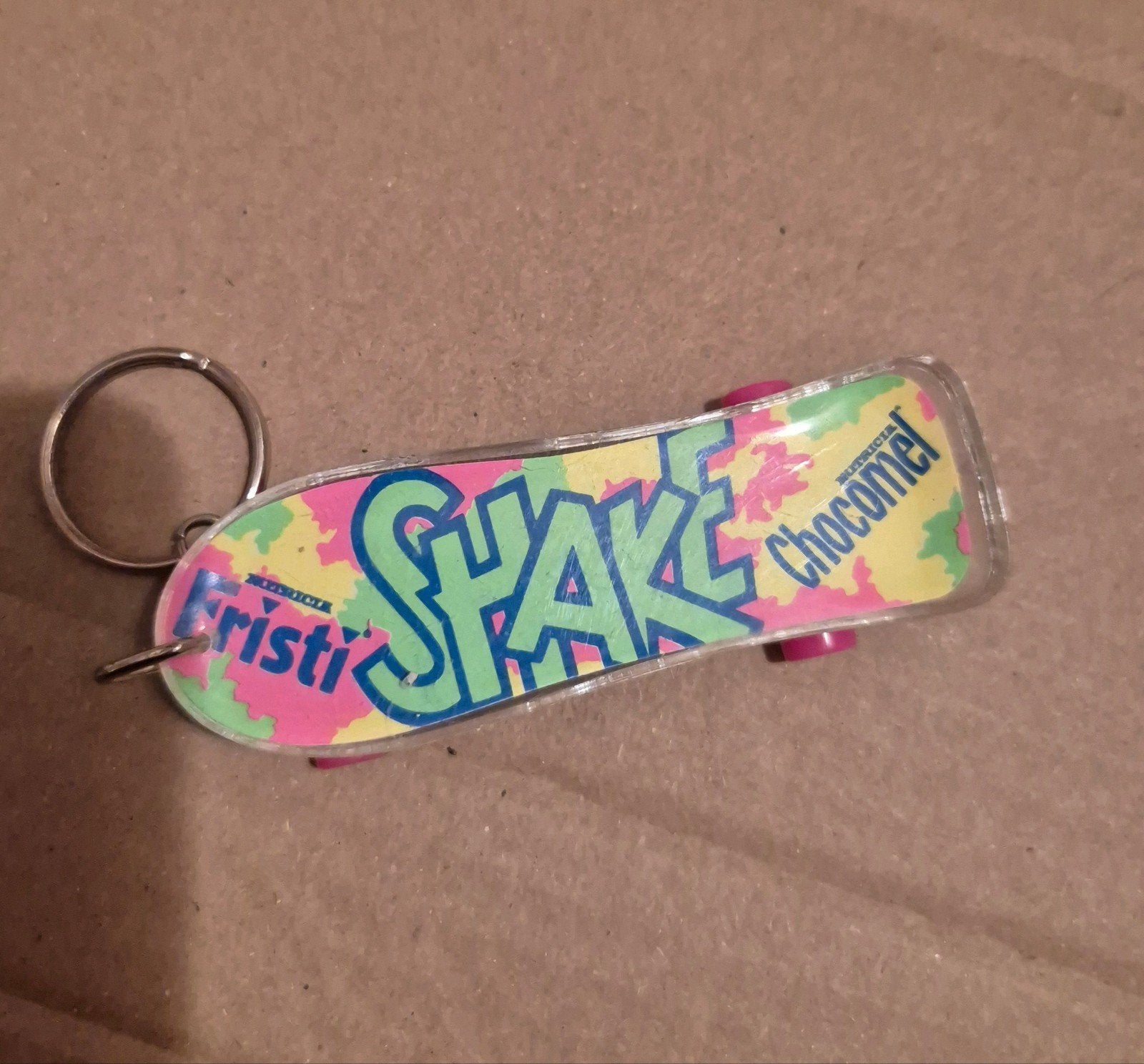 Vintage Chocomel fristi Shake Skateboard Sleutelhanger, Ophalen of Verzenden, Gebruikt, Merk