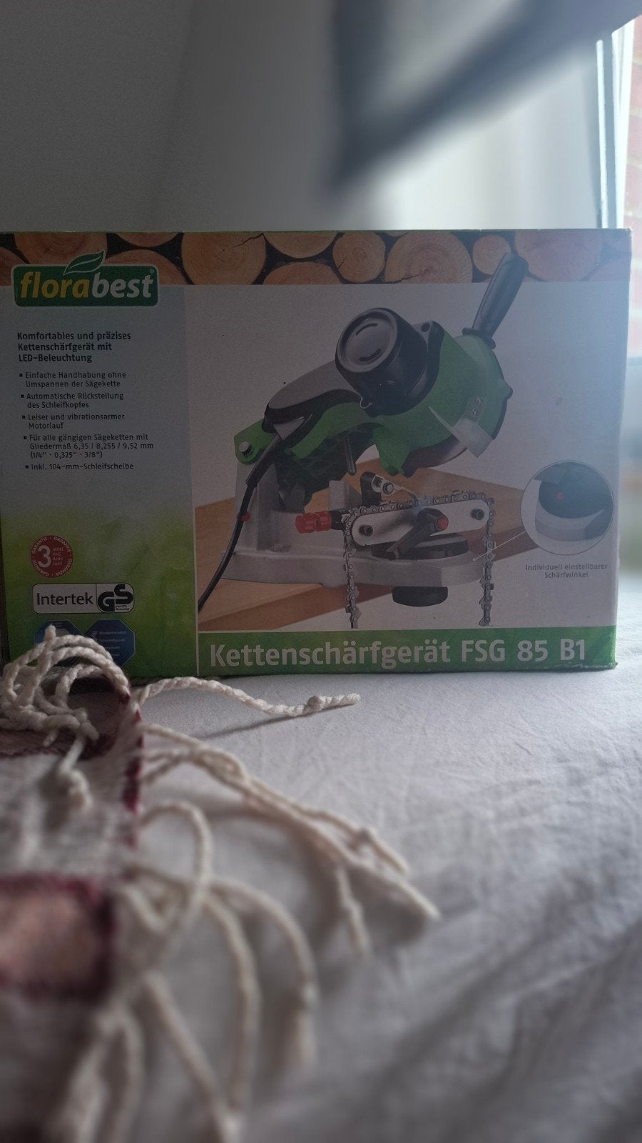 Florabest Kettenschärfgerät FSG 85 B1 met LED-verlichting, Doe-het-zelf en Verbouw, Minder dan 30 mm, Florabest, Overige typen