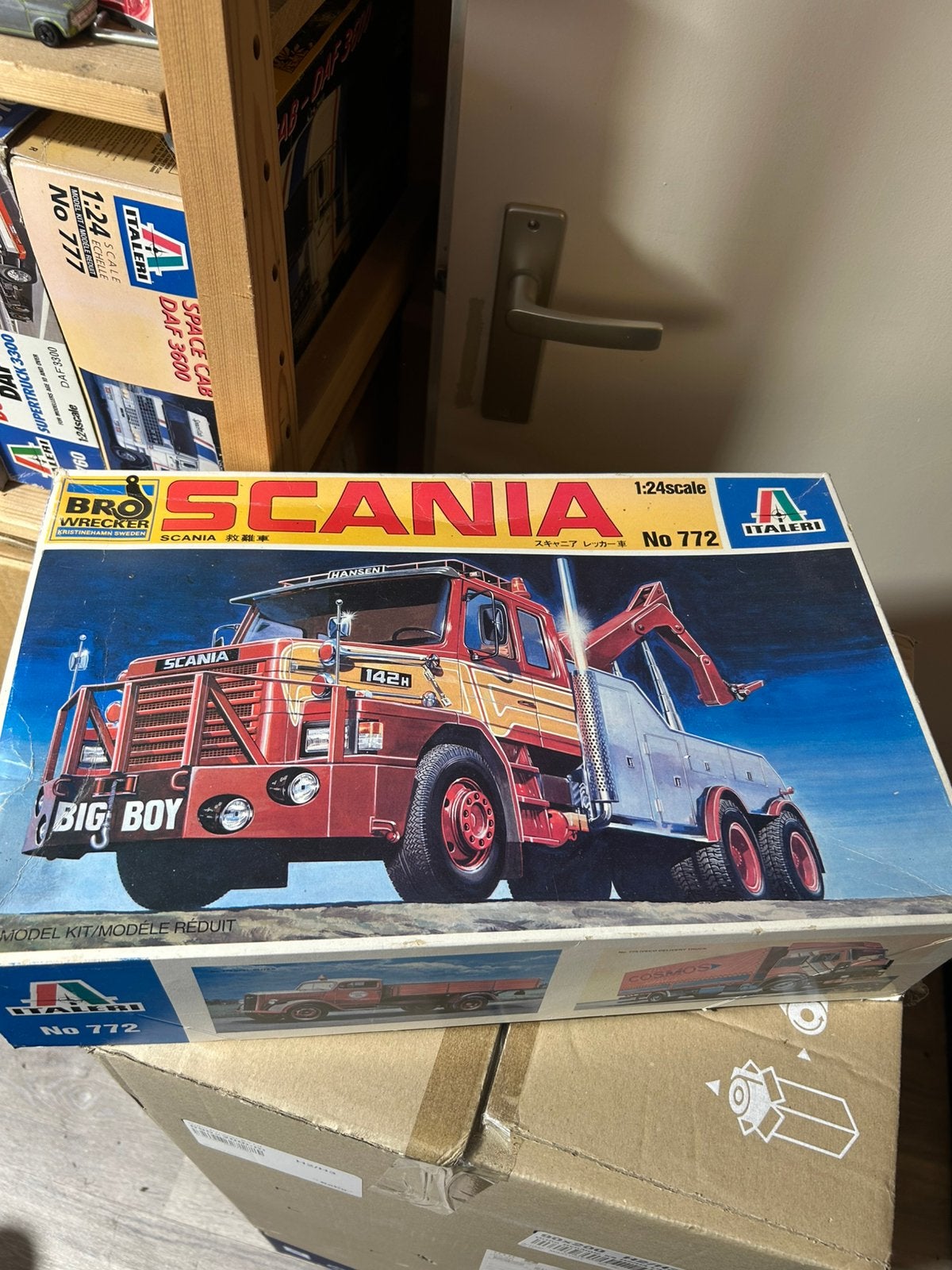 Italeri 772 scania bro wrecker, Italeri, Groter dan 1:32, Ophalen of Verzenden, Zo goed als nieuw