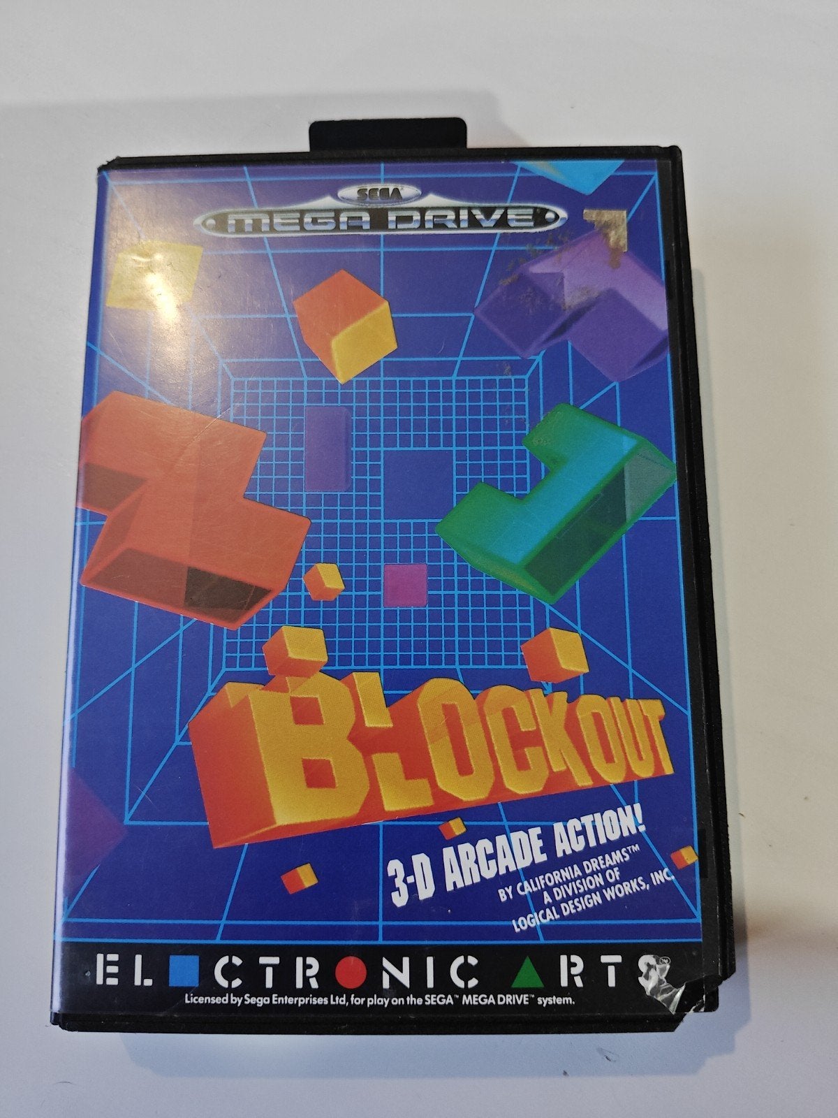 Blockout Sega Megadrive CIB compleet, Puzzel en Educatief, Gebruikt, 1 speler, Ophalen of Verzenden