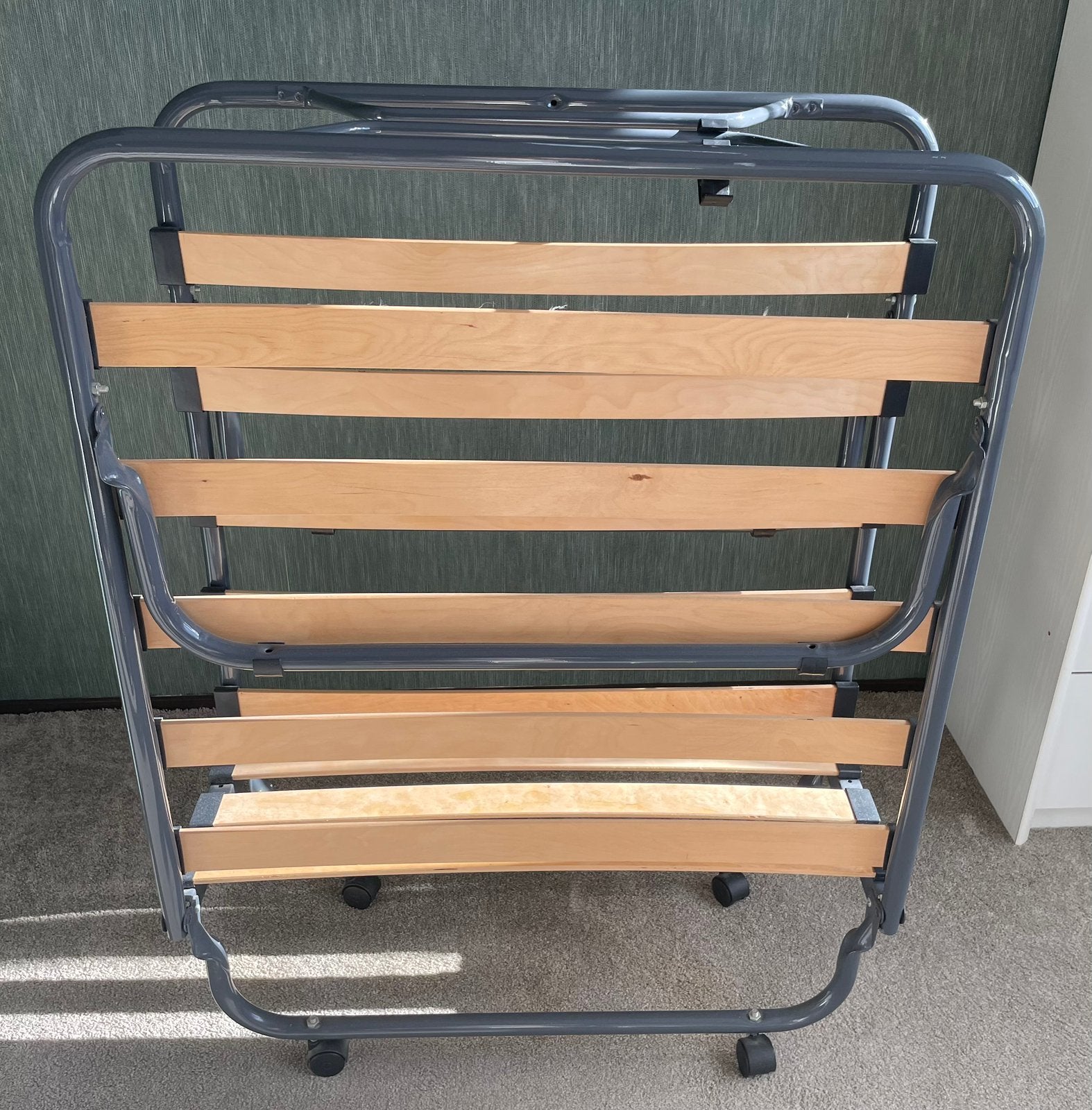 Opklapbed, Ophalen, Eenpersoons, Zo goed als nieuw, 80 cm