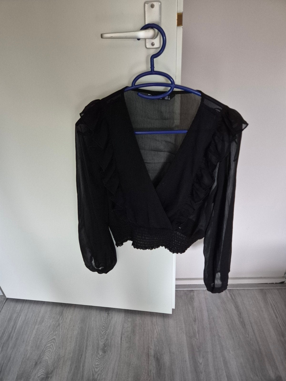 Stradivarius Dames Blouse Zwart Maat L, Ophalen of Verzenden, Zo goed als nieuw
