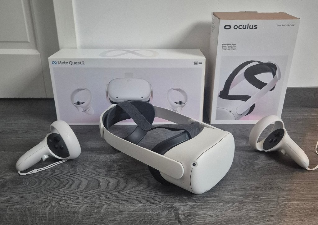 Oculus meta quest 2 met elite strap, Ophalen, Zo goed als nieuw, VR-bril, Overige platformen