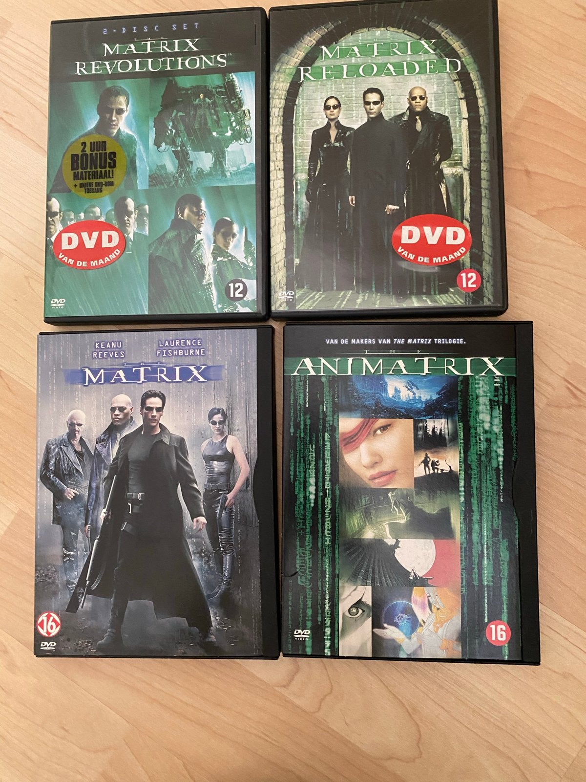 Matrix DVD Collectie: Revolutions, Reloaded, Matrix, Animatr, Vanaf 16 jaar, Verzenden, Nederlands, Science Fiction
