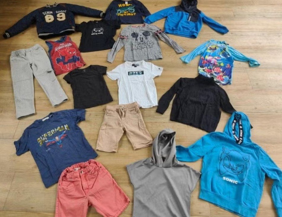 16 delig zomer kledingpakket jongen maat 122 128, Ophalen of Verzenden, Gebruikt, Jongen