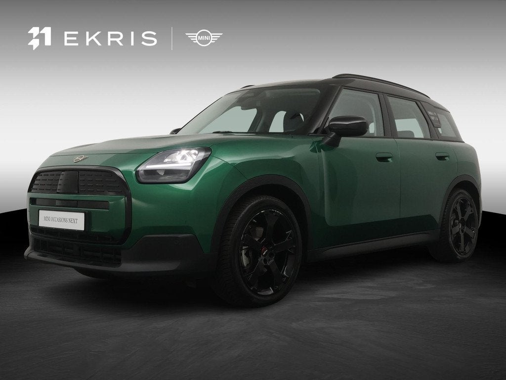 MINI Countryman E British Racing Green | Stuurverwarming | S, Auto's, Gebruikt, Countryman, Met garantie (alle), Leder en Stof