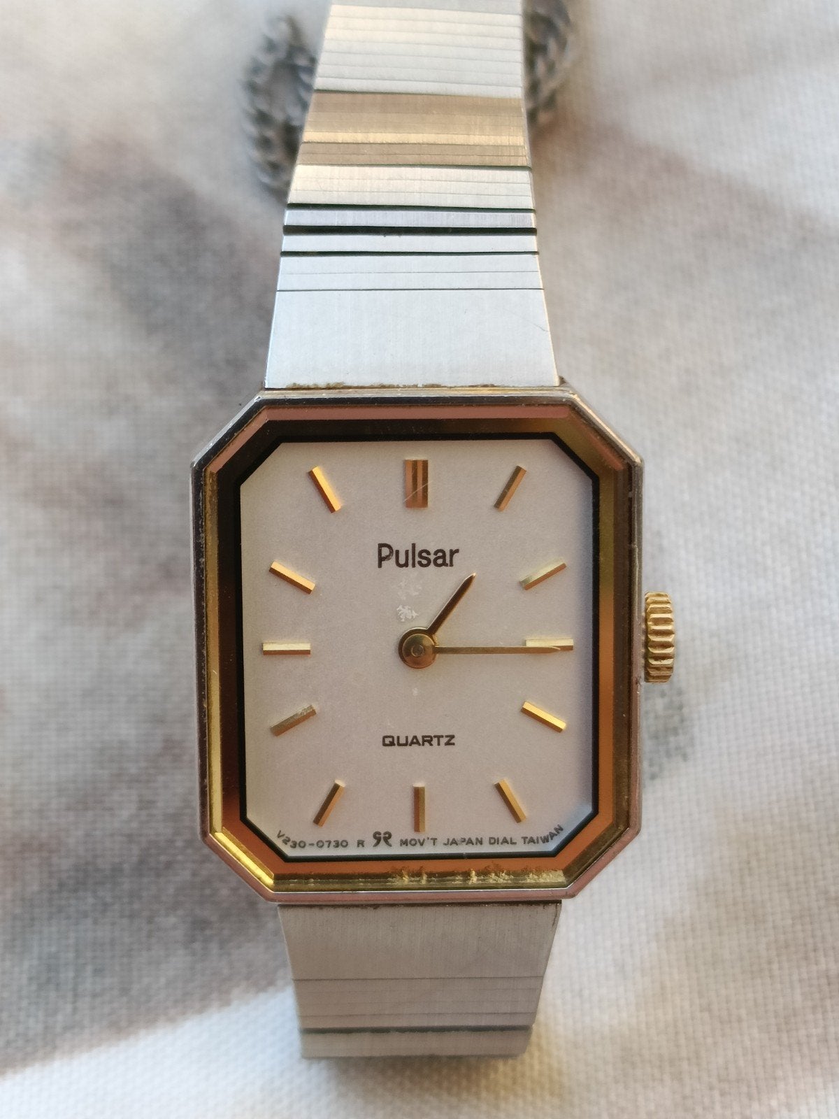 Pulsar V230-5350 dames polshorloge, Ophalen of Verzenden, Polshorloge, Staal, Seiko