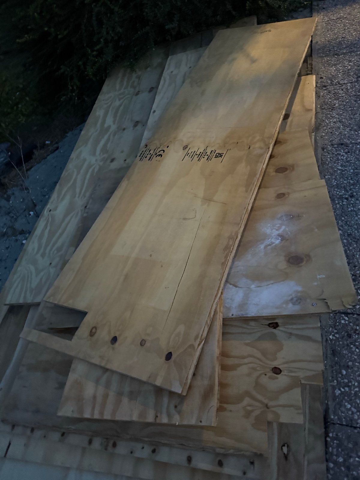 Underlayment platen 18mm, Ophalen, Gebruikt