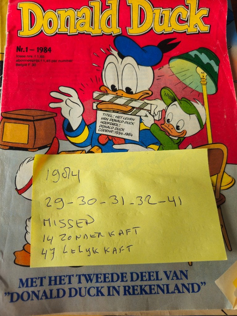 Donald Duck weekblad 1984, Boeken, Meerdere stripboeken, Ophalen, Gelezen, Donald Duck