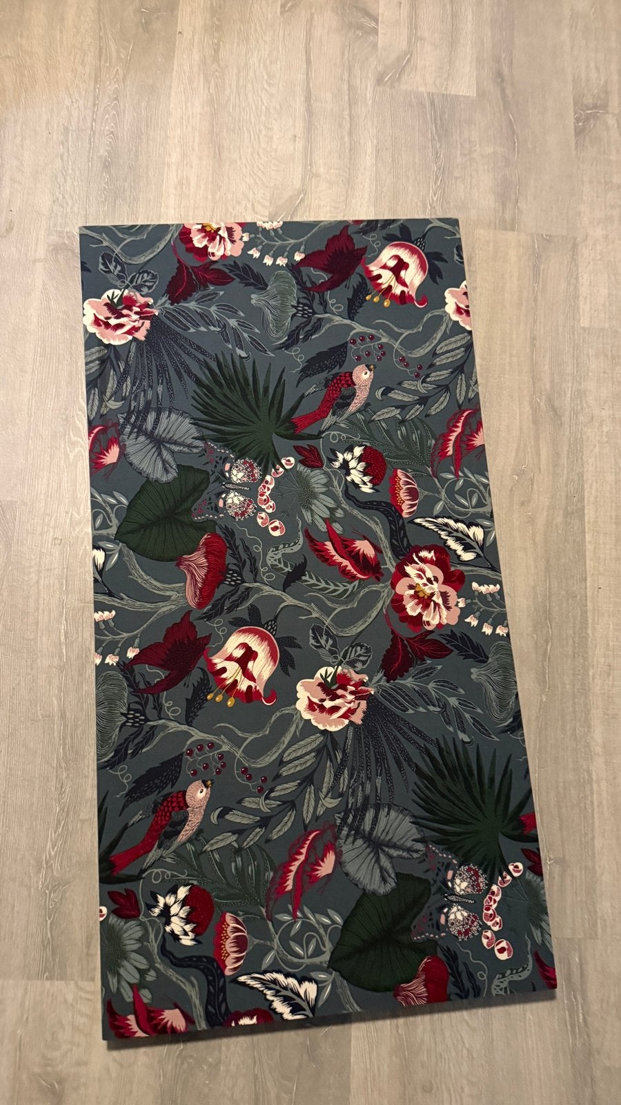Wanddecoratie voor akoestiek met tropische bloemen en vogels, Ophalen, Meerkleurig, Textiel, Zo goed als nieuw
