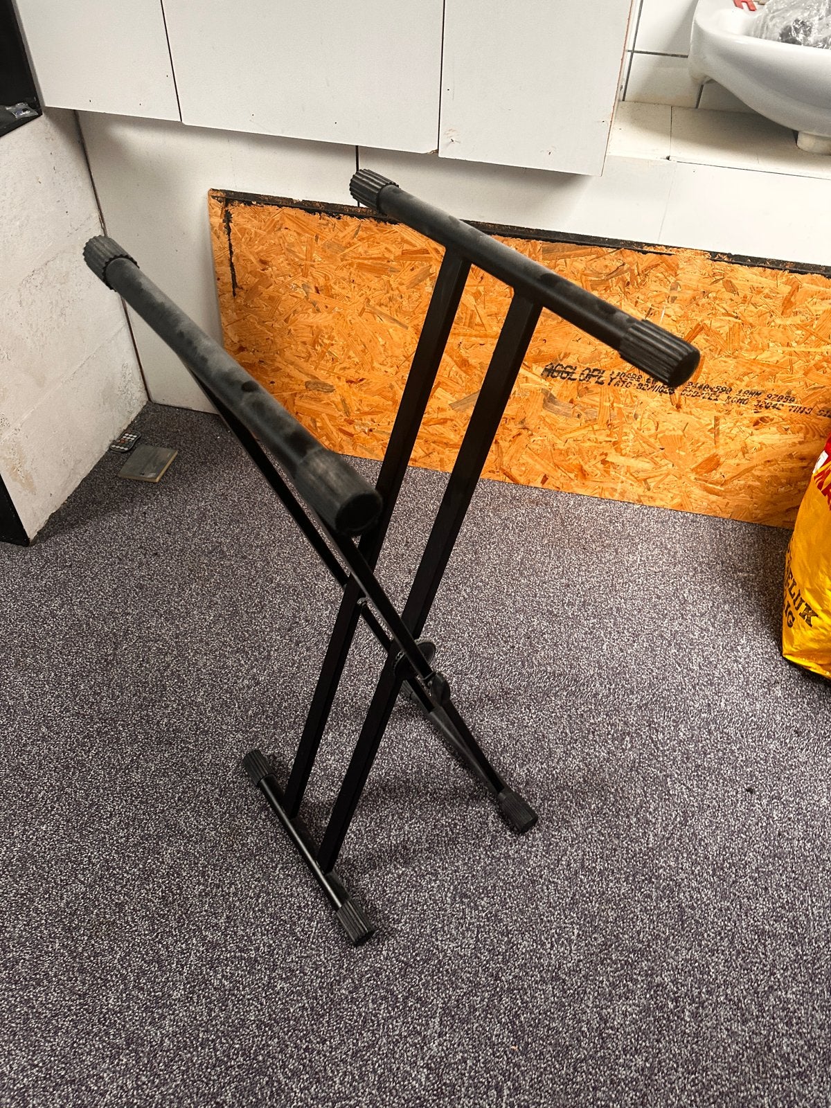 Keyboard standaard - Quiklok - 150cm hoog, Muziek en Instrumenten, Ophalen of Verzenden, Gebruikt, Instrumentstandaard, Keyboard of Synthesizer