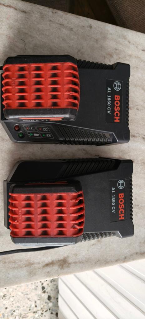 Bosch AL 1860 CV Batterijladers (2 stuks), Ophalen of Verzenden, Gebruikt, Overige typen