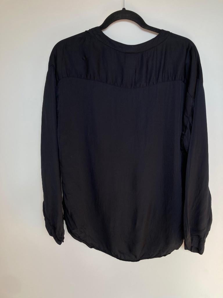 Diega zwarte kraagloze blouse maat XXL, Kleding | Dames, Blouses en Tunieken, 6 rue Béranger 75003 Paris, Eshop@diega.fr, Zwart
