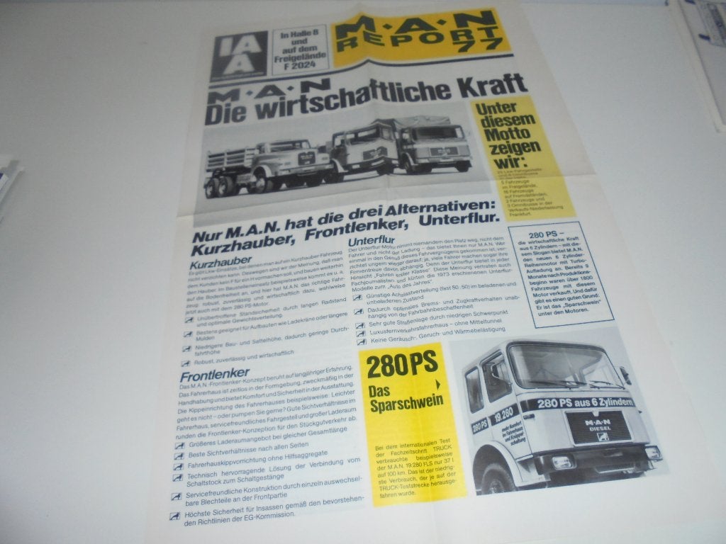 MAN Report, infokrant IAA  1977, Ophalen of Verzenden, Nieuw, Overige merken