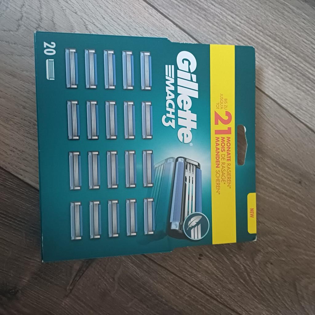Gillette Mach3 Scheermesjes - 20 stuks, Ophalen of Verzenden, Nieuw, Overige typen