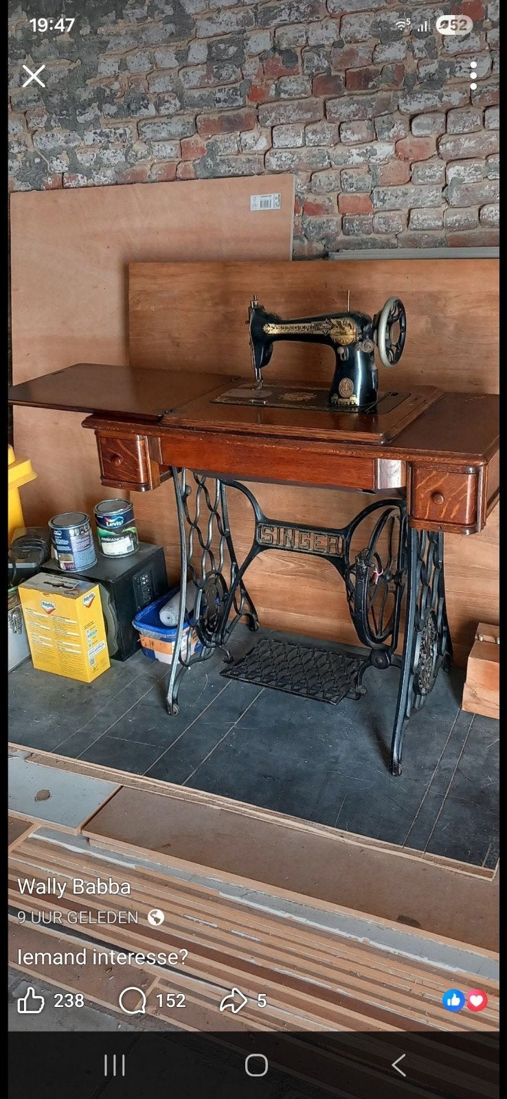singer naaimachine, Ophalen of Verzenden