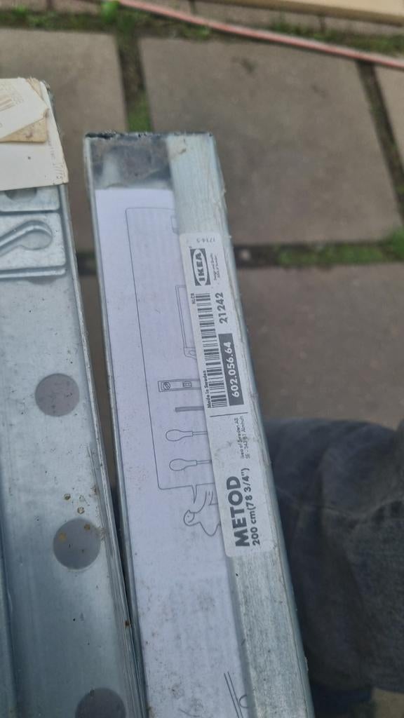 Metod kastophangsysteem ikea, Minder dan 5 m², Wandtegels, Keramiek, Minder dan 20 cm