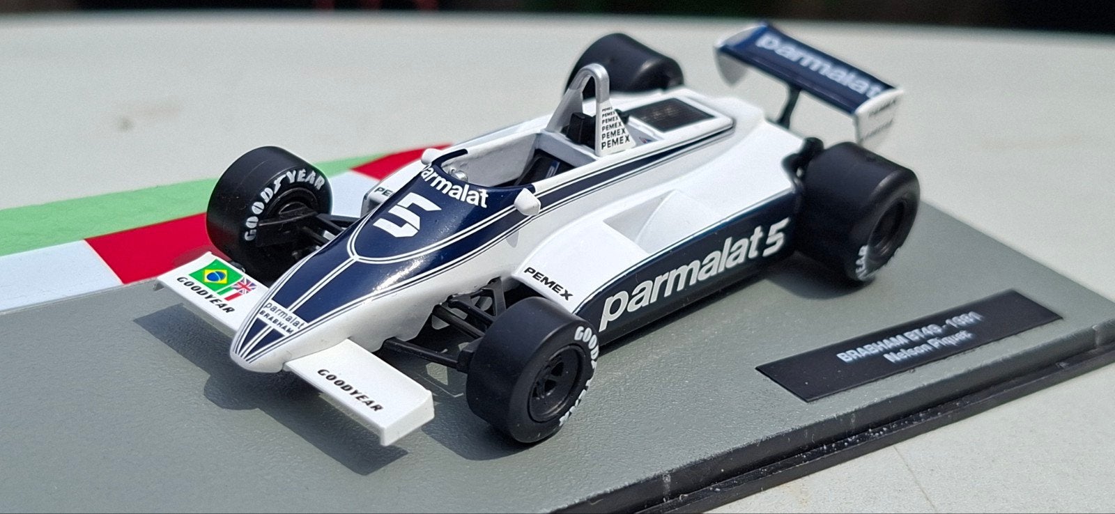 Brabham BT49 - 1981 Nelson Piquet F1 modelauto, Ophalen of Verzenden, Zo goed als nieuw, Auto, Overige merken