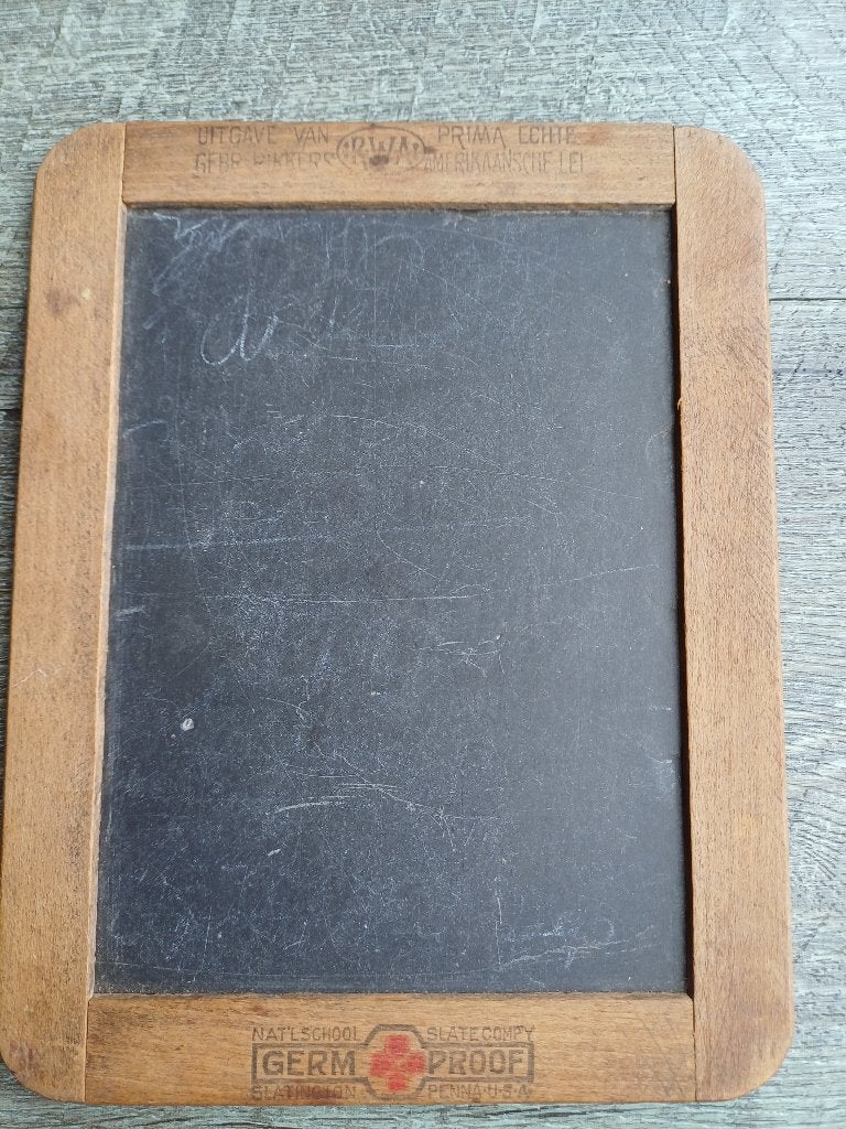 Antieke Schoollei - National School Slate Company, Antiek en Kunst, Ophalen of Verzenden