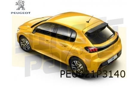 Peugeot 208 achterklepspoiler (met extra spoiler) (te spuite, -, Nieuw, Ophalen of Verzenden, Achter