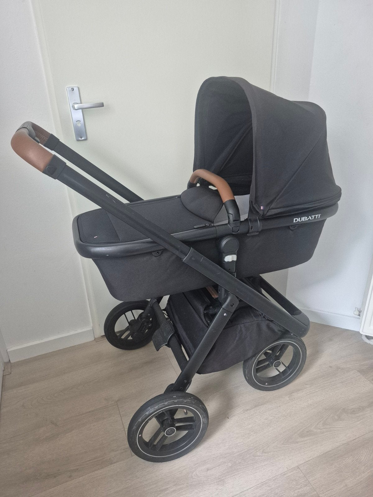 Dubatti One kinderwagen, Gebruikt, Verstelbare duwstang, Combiwagen, Ophalen