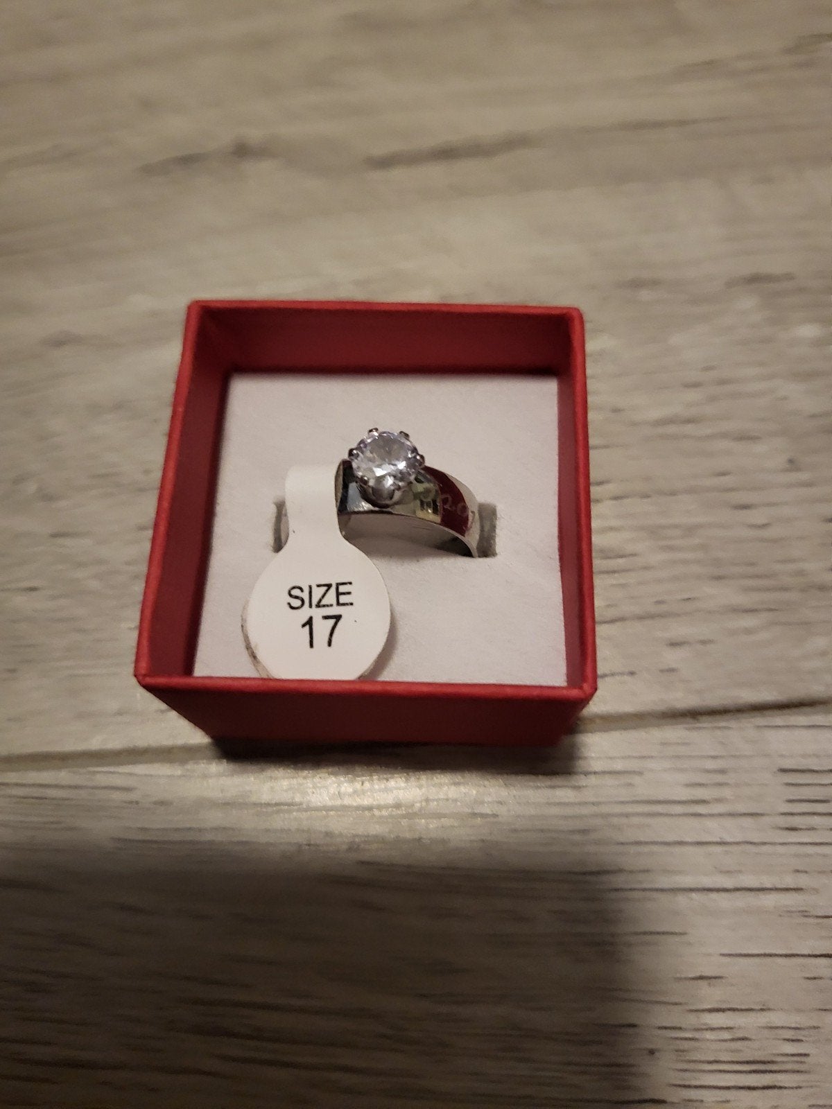 Nieuwe RVS Ring met Zirkonia - Maat 17, Sieraden, Tassen en Uiterlijk, Ringen, Met kristal, IJzer of Staal, Nieuw, Ophalen of Verzenden