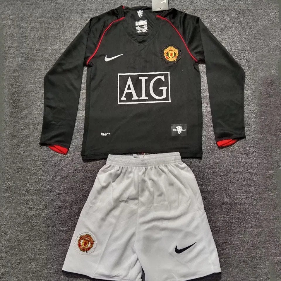 Manchester United uit kinderset lange mouwen retro 2007/08, Verzenden, Nieuw, Shirt