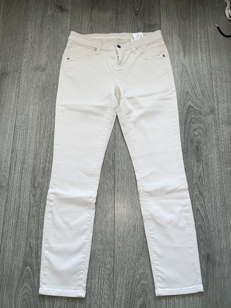 CAMBIO dames creme kleur stretch jeans spijkerbroek mt 40, Cambio, Wit, Ophalen of Verzenden, Zo goed als nieuw