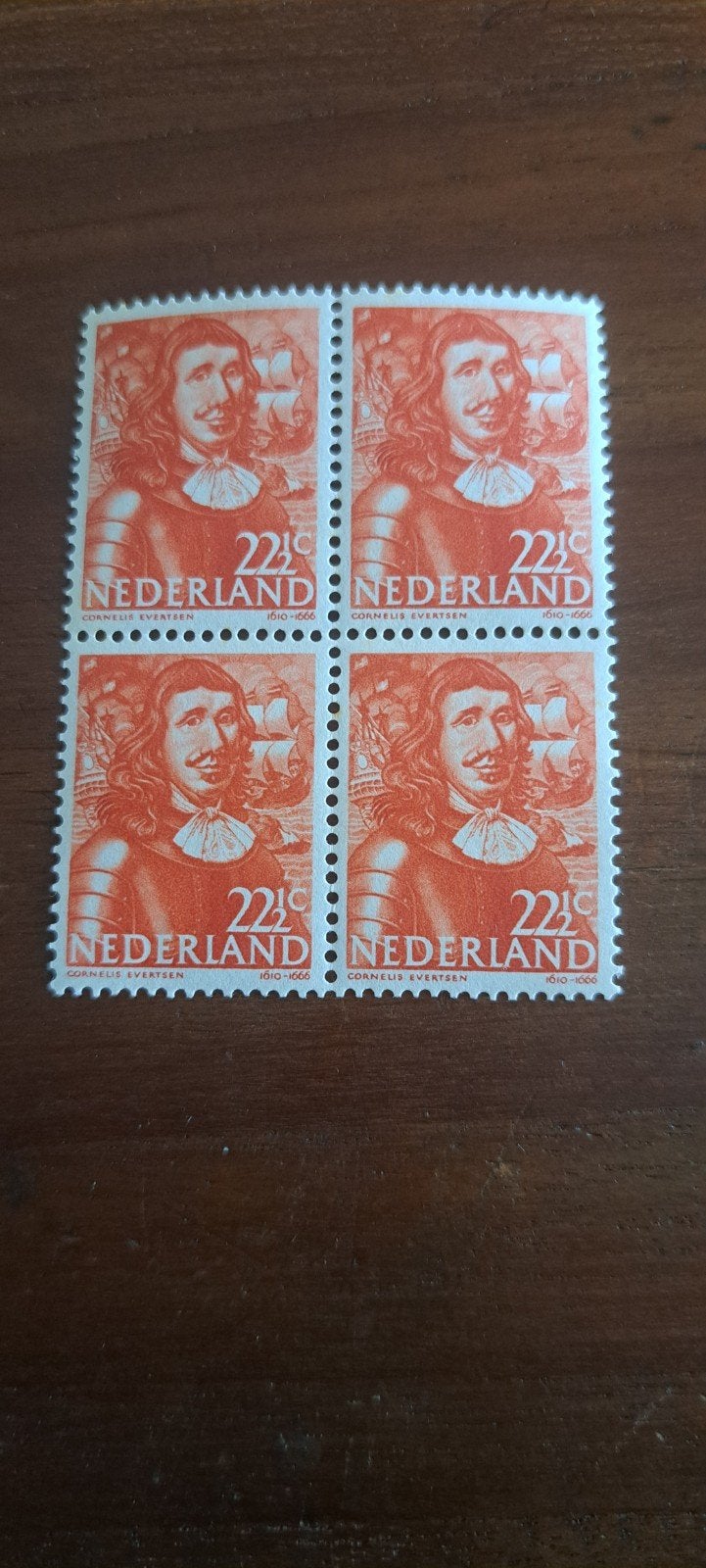 Blokje Nederlandse Zeehelden. Postfris. 1943 ., Ophalen of Verzenden
