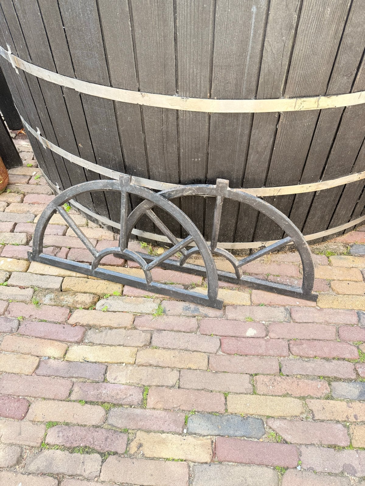 2 stalraampjes zonder glas - decoratief gietijzer, Doe-het-zelf en Verbouw, Ophalen, Gebruikt, Overige typen, Minder dan 80 cm