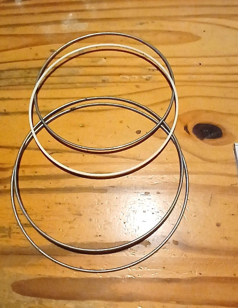 2 Verschillende maten ronde metalen ringen, zie tekst ~NIEUW, Hobby en Vrije tijd, Knutselen, Verzenden, Nieuw, Metaal, Knutselmateriaal