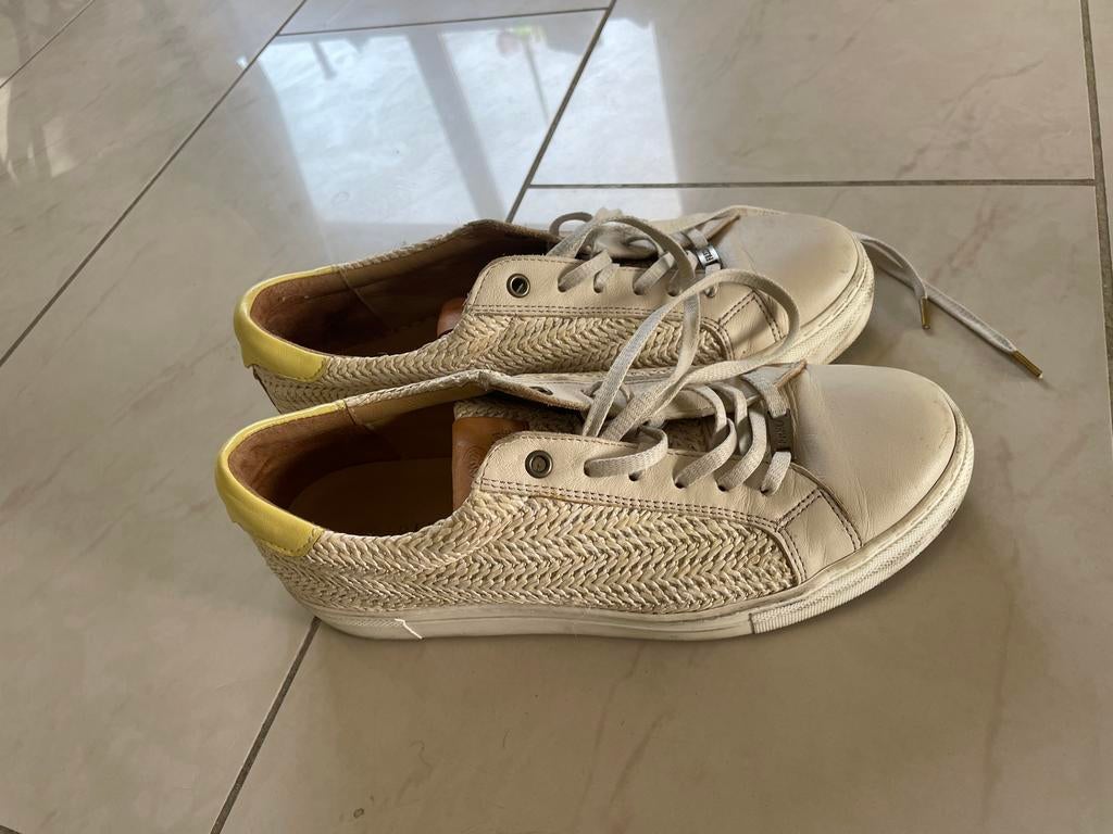 Fred de la Bretoniere sneakers, maat 40, Ophalen of Verzenden, Zo goed als nieuw, Beige, Sneakers of Gympen