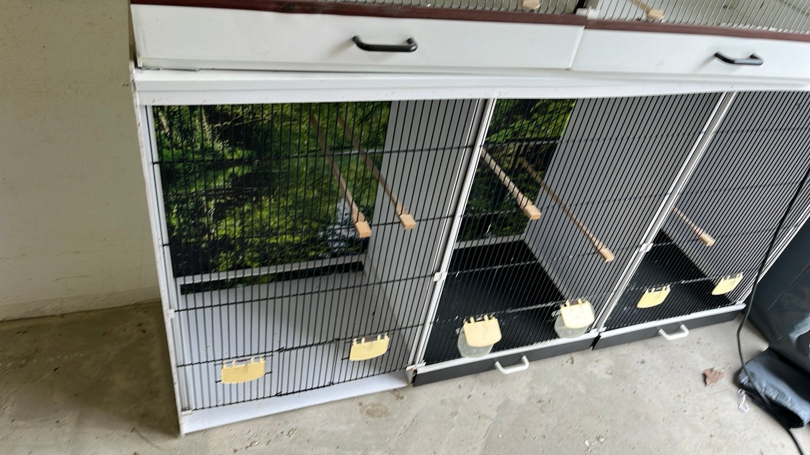 3 delige bird supply met fotowand, Ophalen, Zo goed als nieuw, Kunststof, Broedkooi of Kweekkooi