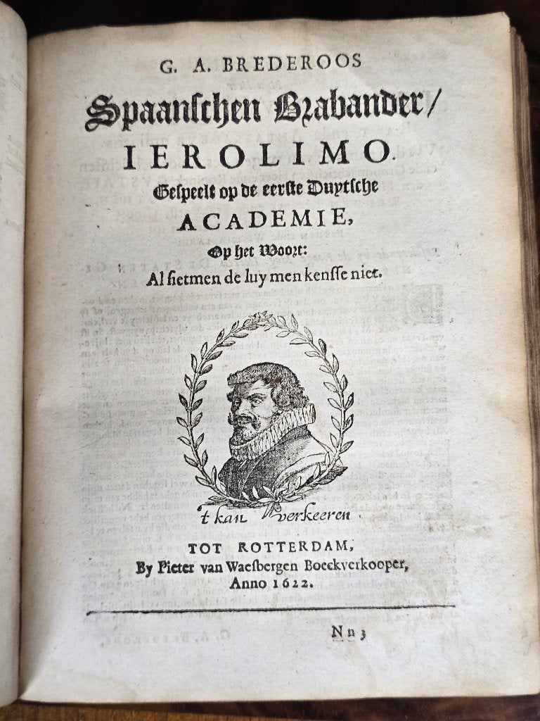 G.A. Bredero, Verzameld werk, 1622, Antiek en Kunst, Antiek | Boeken en Bijbels, Ophalen of Verzenden, G.A. Bredero