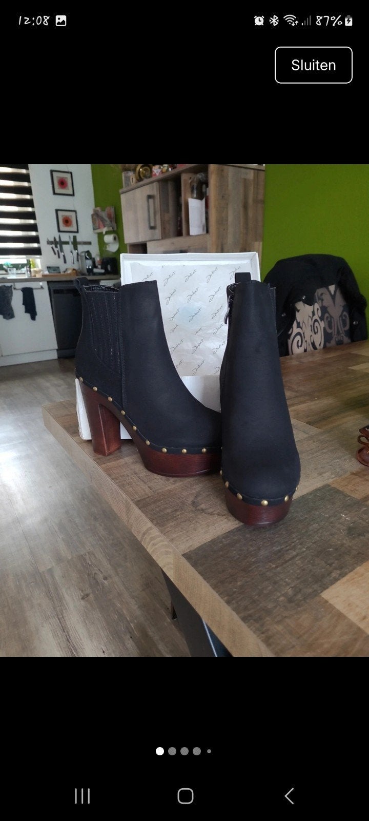 Nieuwe Juliet laarsjes maat 38 met blokhak en platform, Kleding | Dames, Schoenen, Zwart, Lage of Enkellaarzen, Nieuw, Ophalen of Verzenden