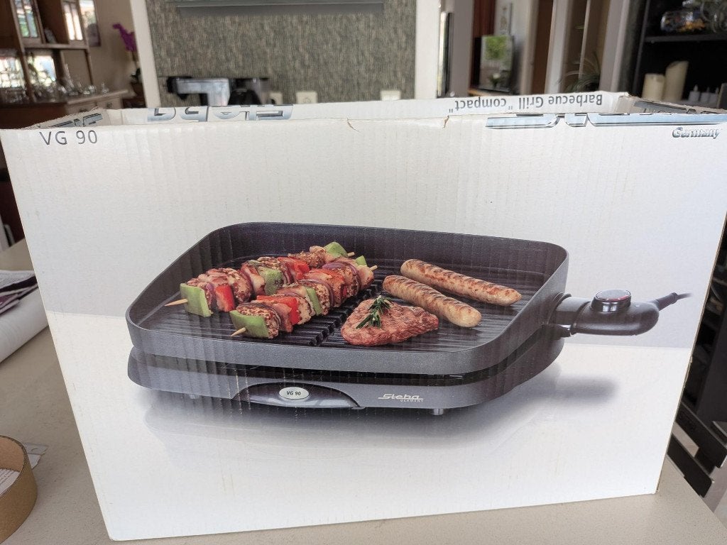 Te koop Barbecue grillplaat "compact" VG90, Ophalen, Overige typen, Zo goed als nieuw, Zwart