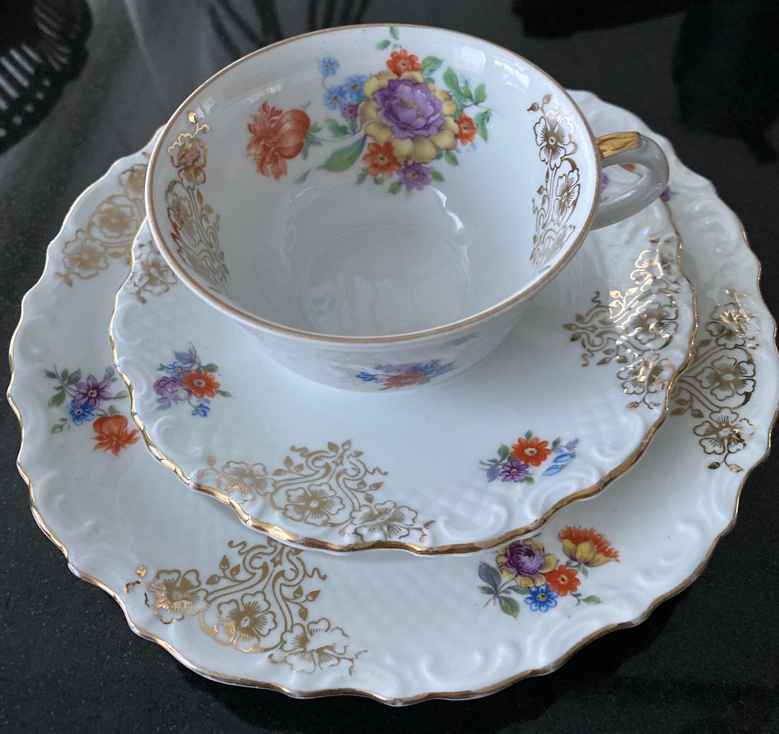 Prachtige vintage ontbijt set Schumann bavaria, Antiek en Kunst, Ophalen of Verzenden