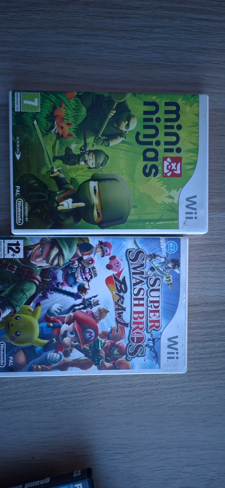 Wii Games: Mini Ninjas & Super Smash Bros. Brawl, Avontuur en Actie, Gebruikt, Ophalen of Verzenden, Eén computer