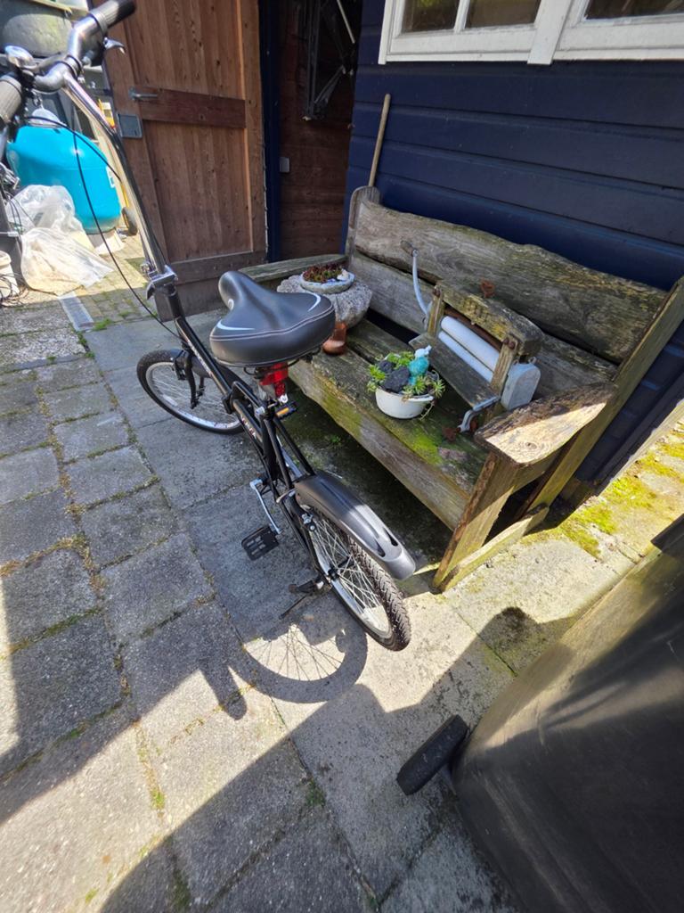 Leuke vouwfiets, Fietsen en Brommers, 20 inch of meer, Velgrem, Zo goed als nieuw, Deels opvouwbaar