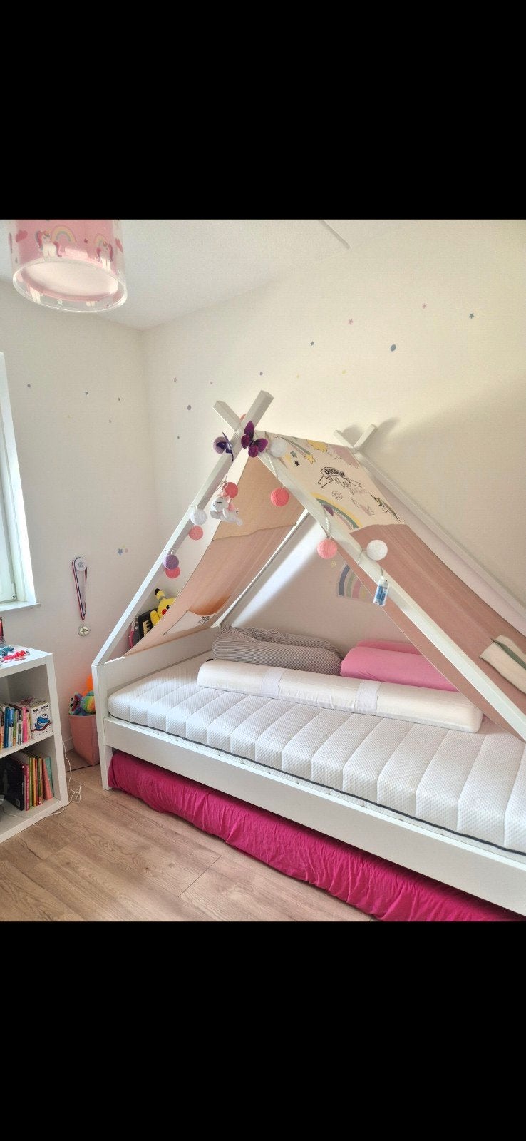 LifeTime CoolKids Tipibed zonder slaaplade - Eenpersoons, Ophalen, 85 tot 100 cm, Gebruikt, Lattenbodem