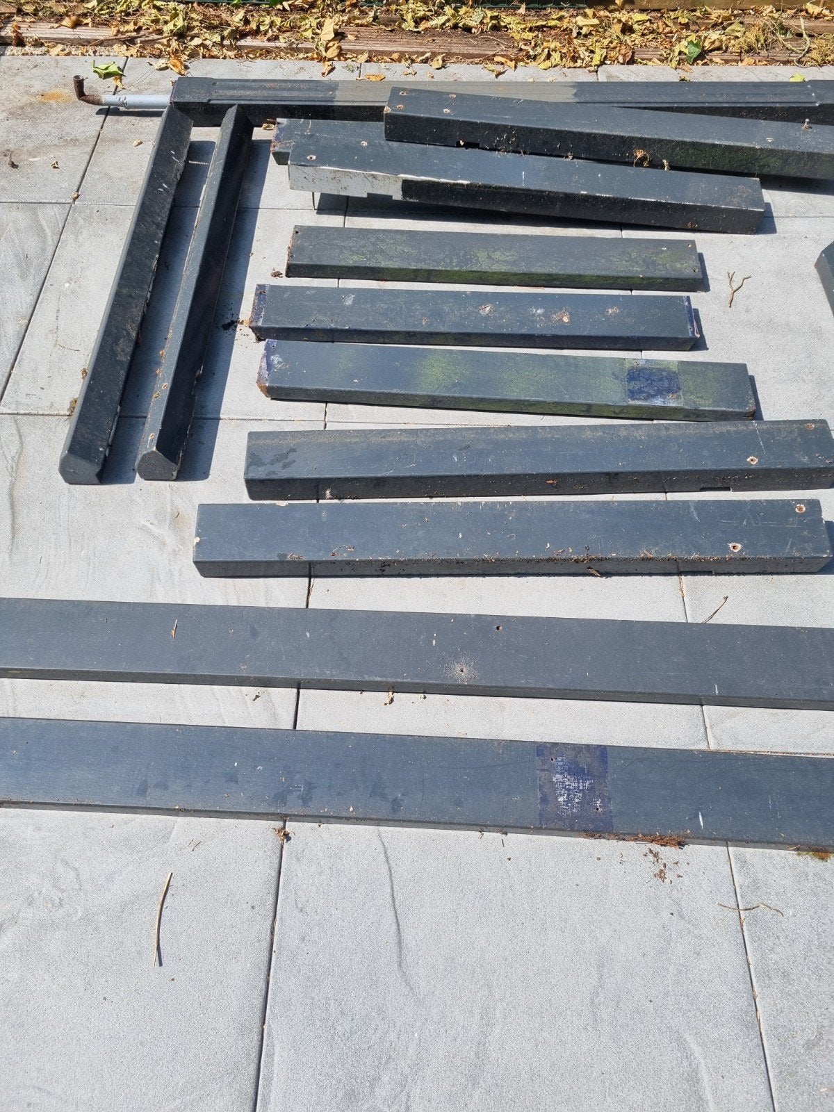 Iroko houten constructie balken, Afrikaans hardhout, Doe-het-zelf en Verbouw, Hout en Planken, Ophalen, Gebruikt, 50 mm of meer