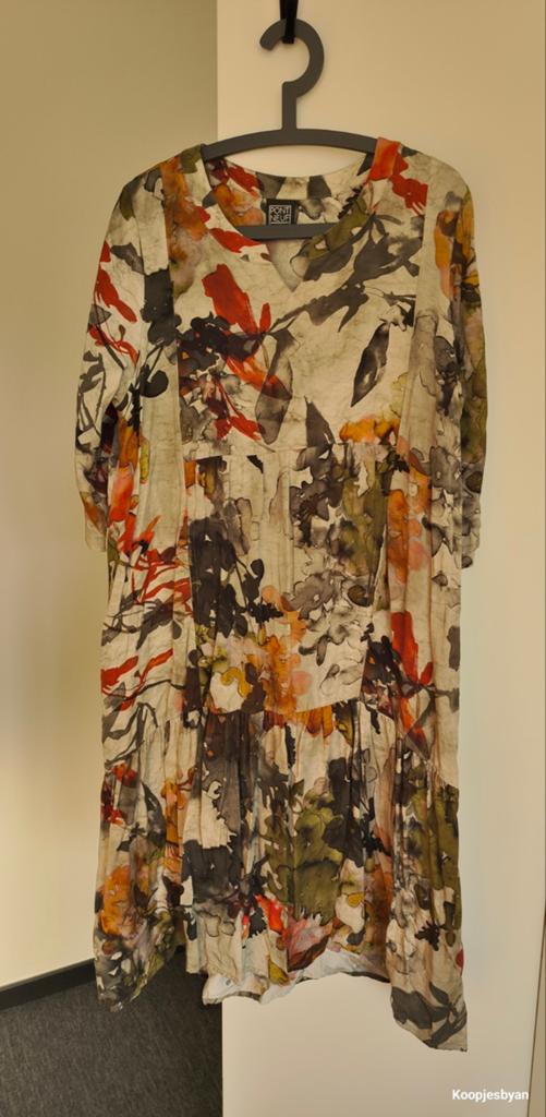 Pont Neuf jurk met artistieke bloemenprint – maat M, Kleding | Dames, Ophalen of Verzenden, Zo goed als nieuw, Jurk