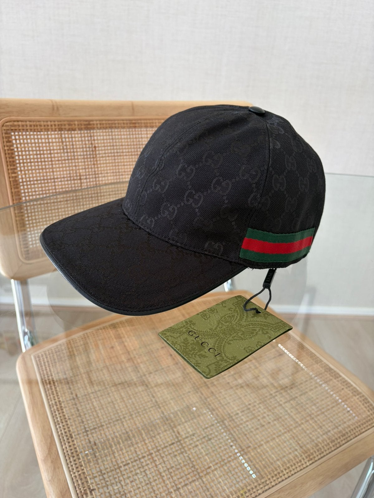 Gucci baseball cap zwart NIEUW, Ophalen of Verzenden, Nieuw, Pet