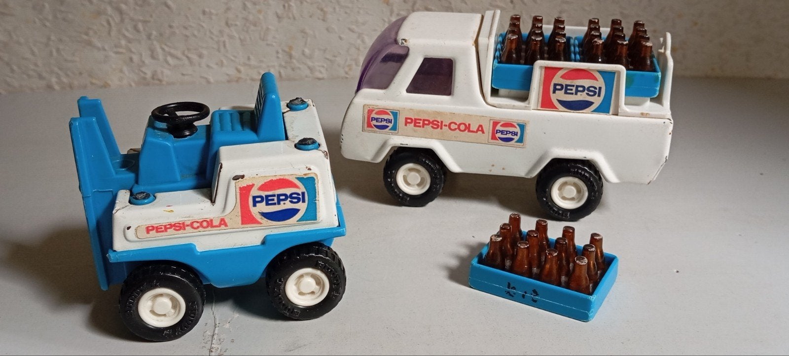 vintage TONKA truck en forklift PEPSI COLA, Ophalen of Verzenden, Gebruikt, Auto's
