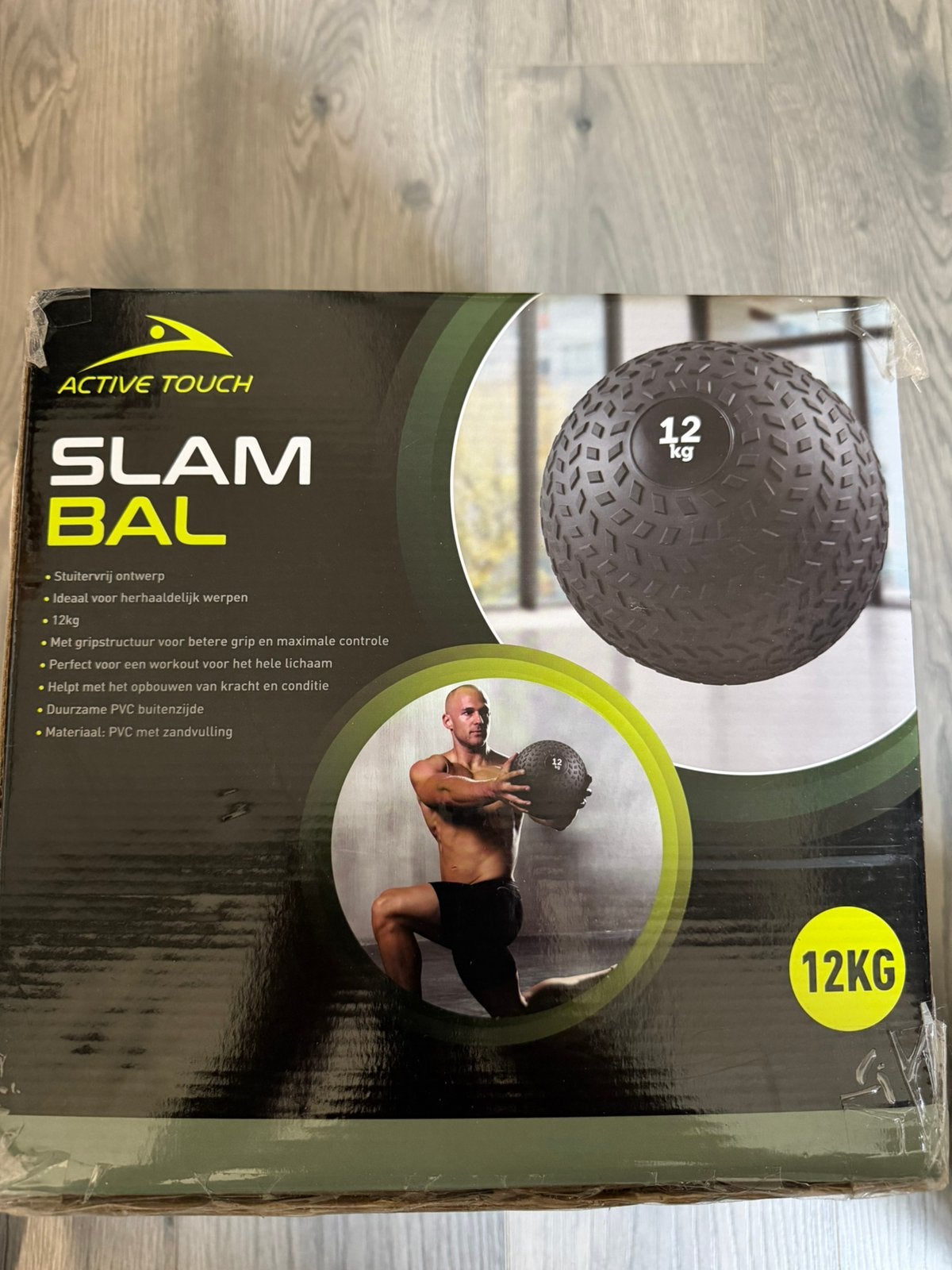 NIEUWE Active Touch Slam Ball 12kg Slambal CrossFit Fitness, Ophalen, Zo goed als nieuw, Fitnessbal