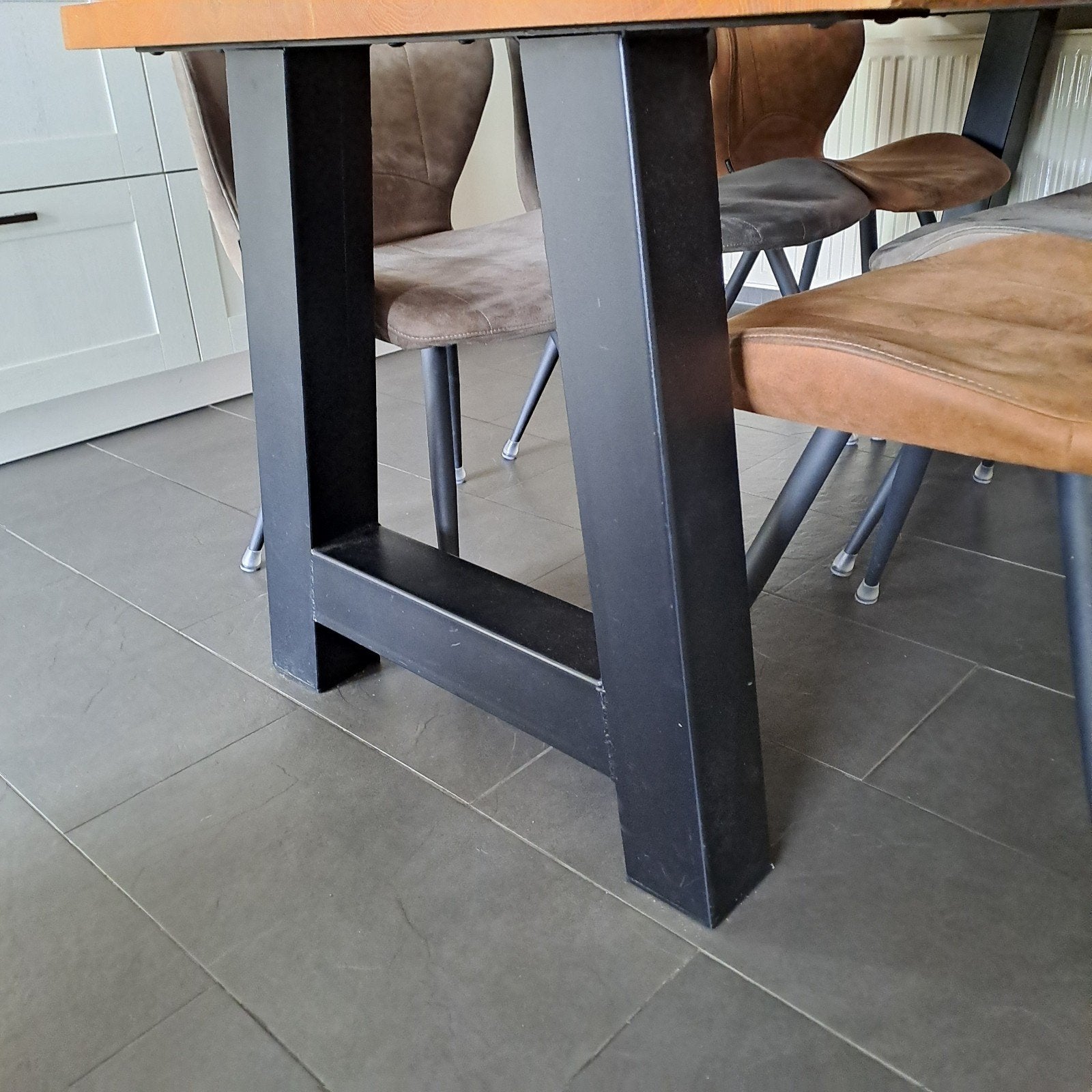 Zwarte metalen tafelpoten (set van 2), Ophalen, Tafelpoot, Minder dan 50 cm, 50 tot 100 cm