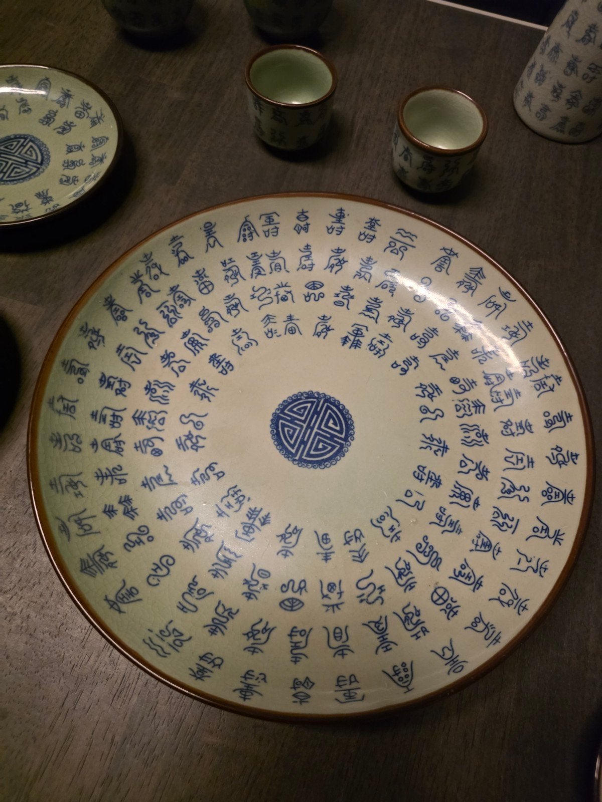 Xuande ming dynasty chinese celadon Set of 11 porcelain, Ophalen